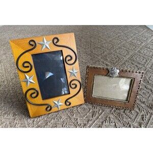 Fetco Vintage Wood Picture Frame 4”x6” Rustic cowboy/western photo frame